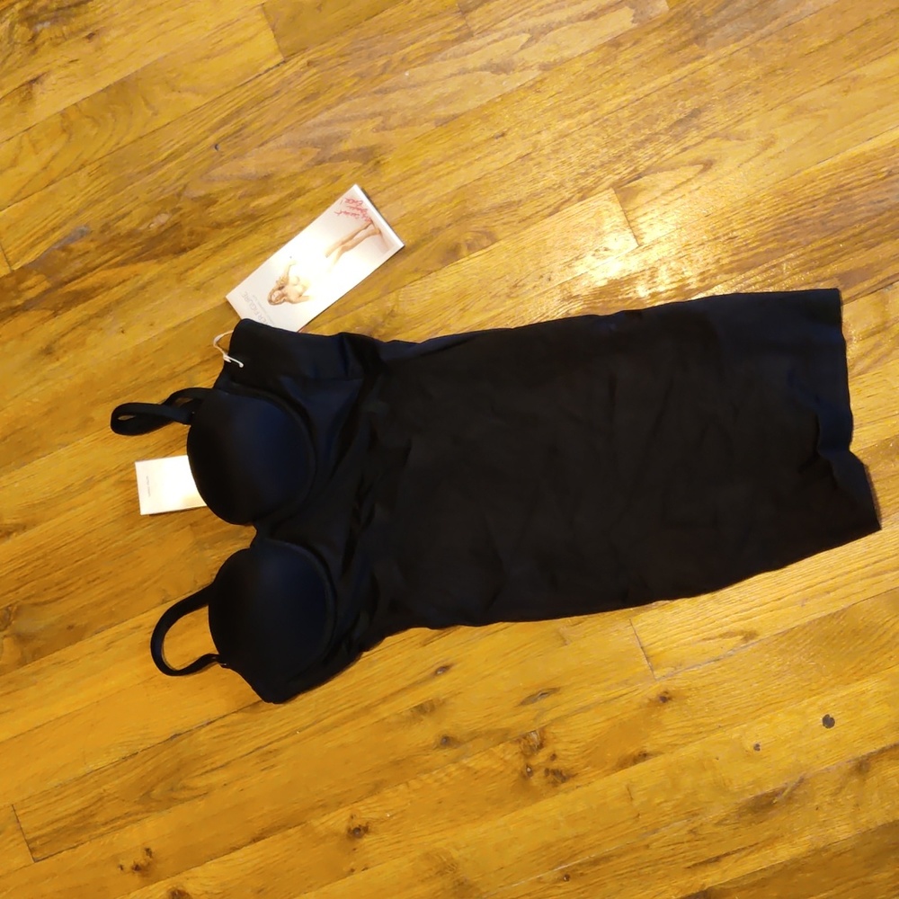 NWT Victoria secret power figure cupped shaping slip shapewear black